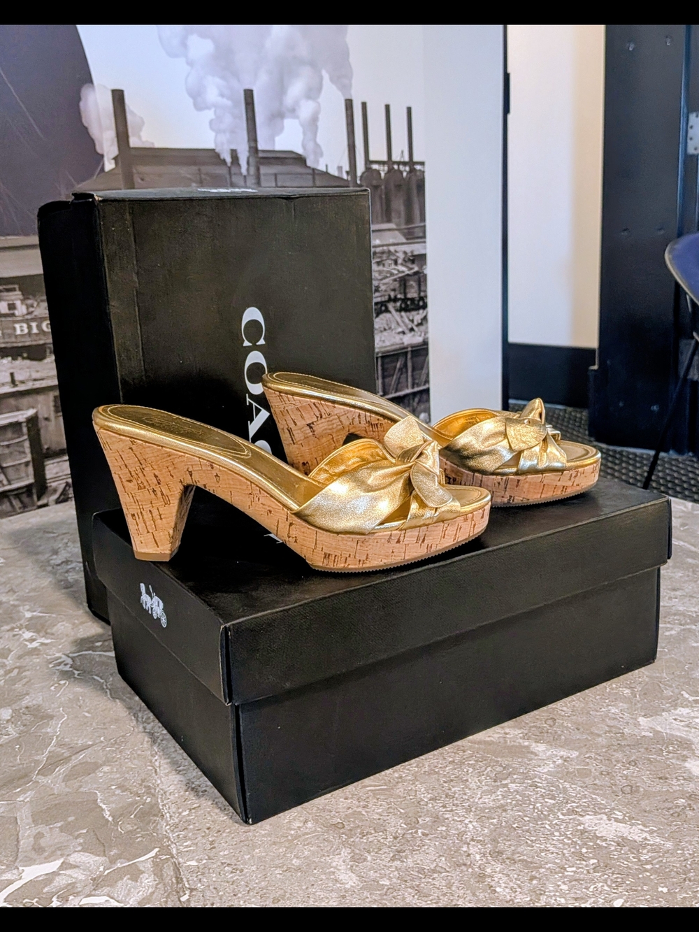 Coach Y2K Karen Leather Platform Sandals - Picture 3 of 6